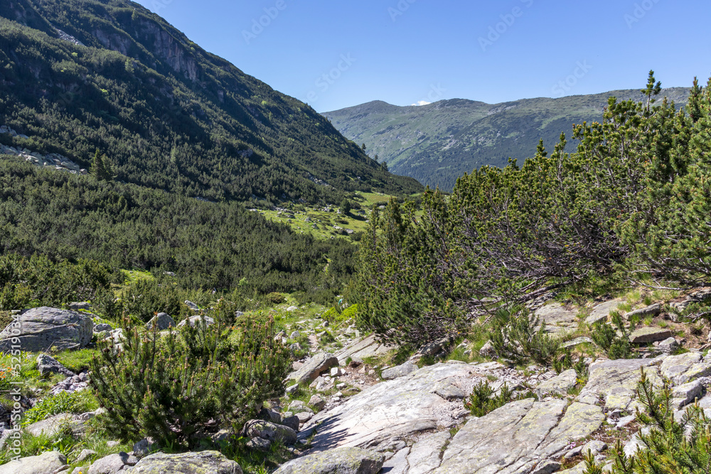 Landscape of Rila mountain near The Fish Lakes (Ribni Ezera), Bulgaria