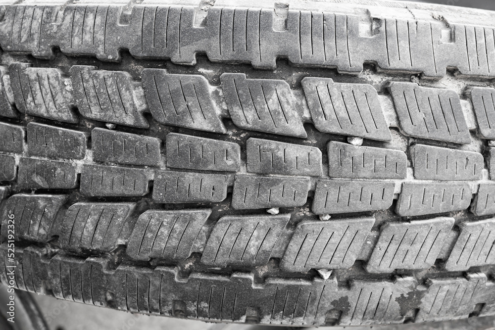 rubber tires car tires close up