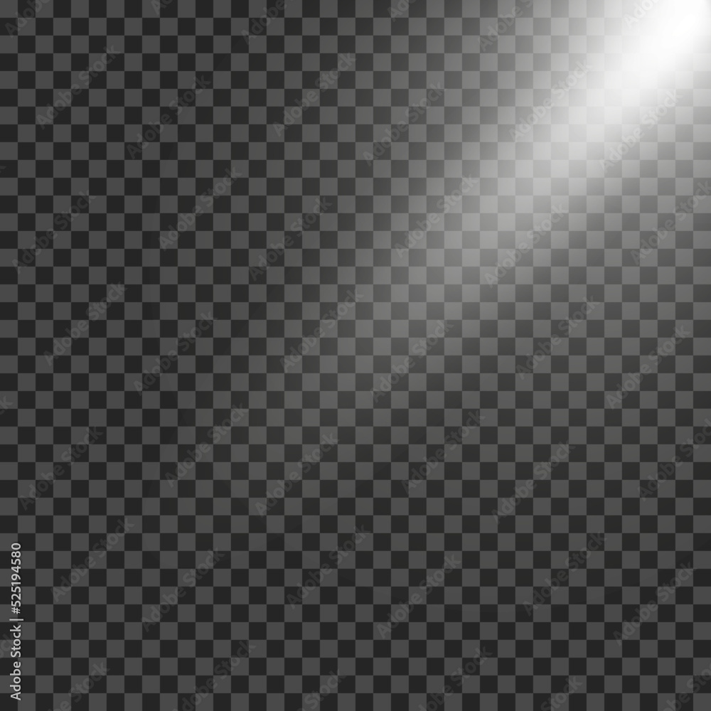 Set of spotlights isolated on transparent background. Vector glowing light effect with golden rays.Light studio. Abstract light.Transparent background. Set of spotlights isolated on transparent background. Vector glowing light effect with golden rays.Light studio. Abstract light.Transparent background.