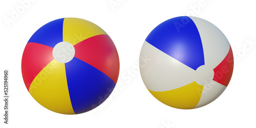 Free Download Realistic 3D Beach Ball Element - GFXLoad