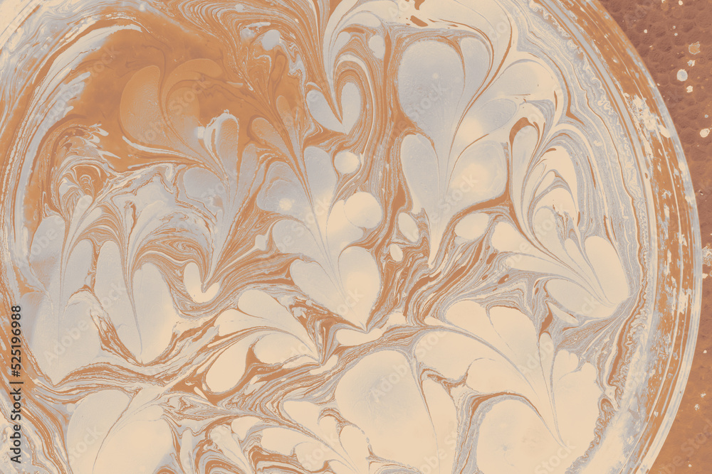 Ebru art background marbling texture floral patterns