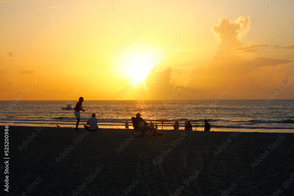 Beach Summer Sunrise at Cape Canaveral, Florida Beach Summer Sunrise at Cape Canaveral, Florida