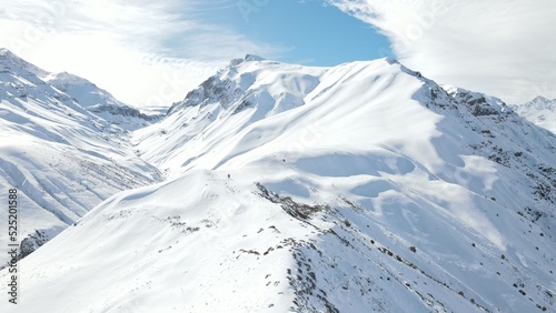 snow covered mountains