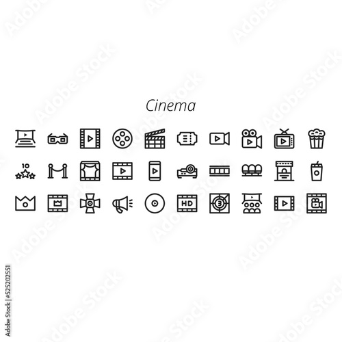Cinema And Movie icon pack