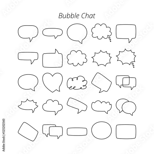 Chat Bubble icon set
