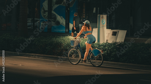 woman riding a bicycle sport usa fitness people miami 