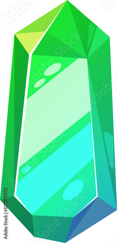 Emerald-green chrome diopside precious stone photo