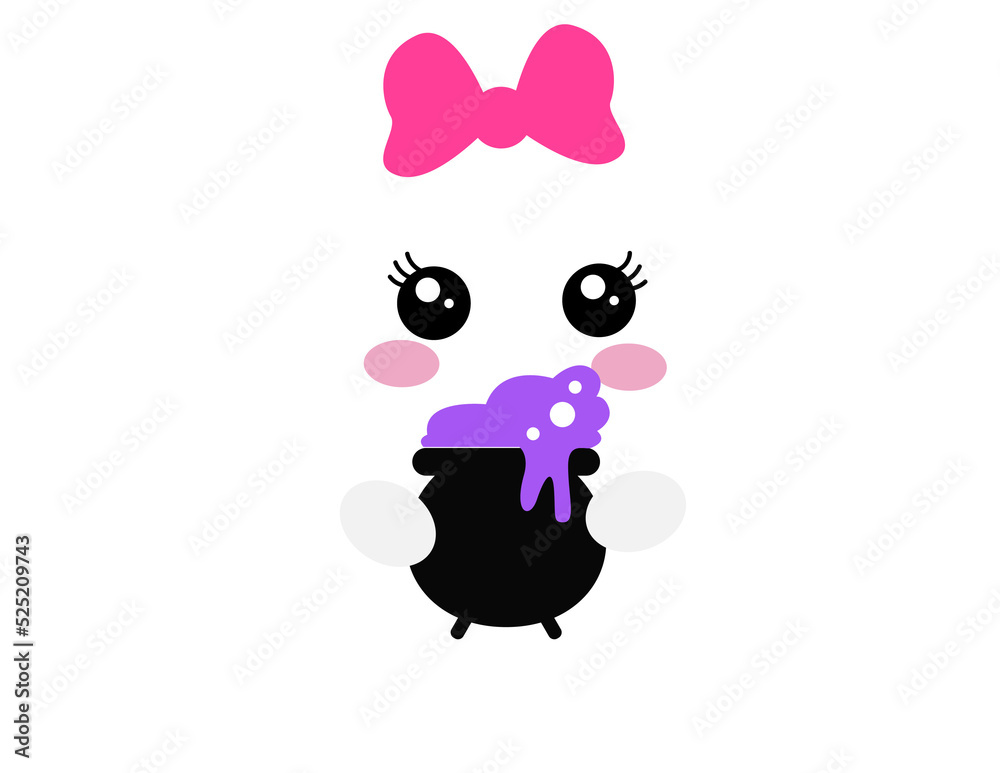 Scary and cute ghosts for Halloween Scary and cute ghosts for Halloween