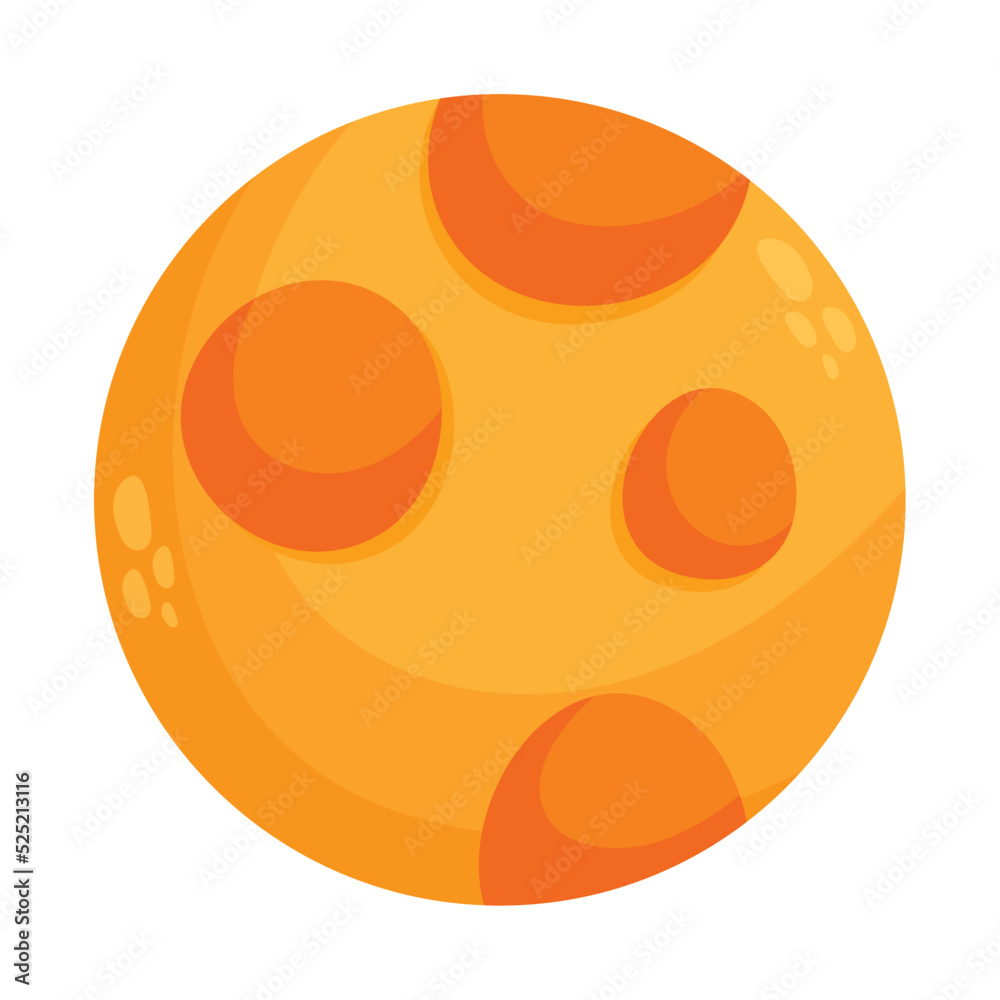 Obraz premium cheese moon icon