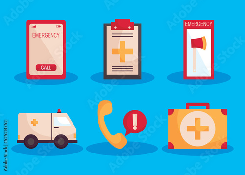emergency icon collection