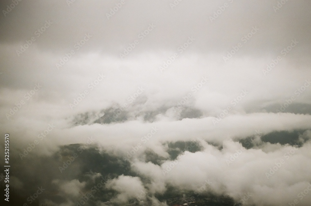 fog in the mountains