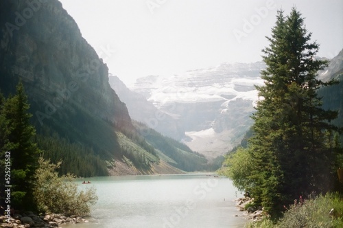 lake and mountains