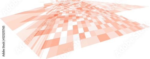 四角のタイルで組み合わせた抽象的な背景素材