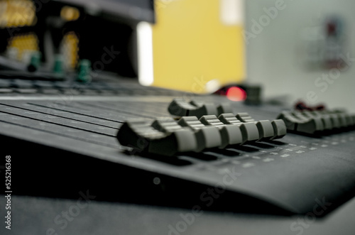 sound mixer panel