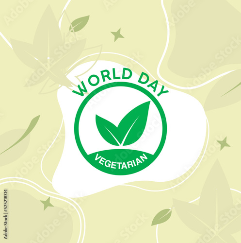 world day vegetarian logo design latest