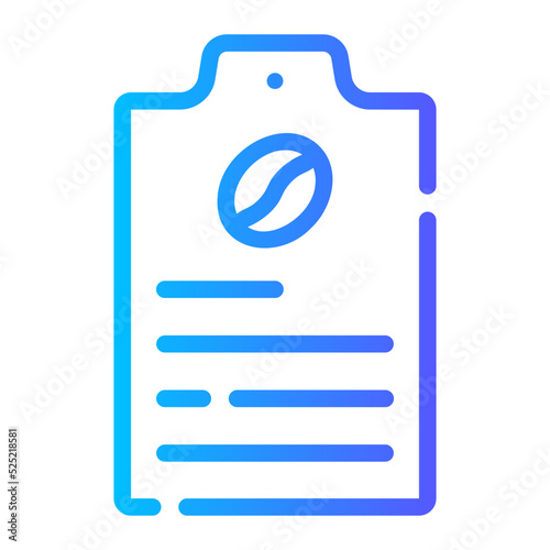 clipboard gradient icon