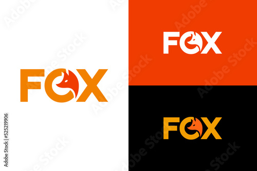 Typography of FOX. Very suitable for symbol, logo, company name, brand name, personal name, icon and many more.