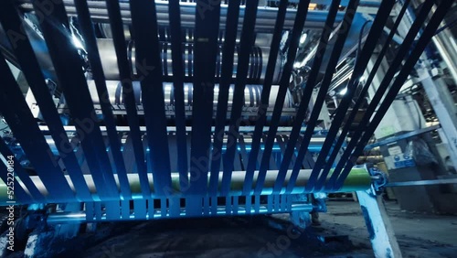 indigo rope dyeing machine. Rope Dyeing Process. Denim dyeing process. textile factory. 4K