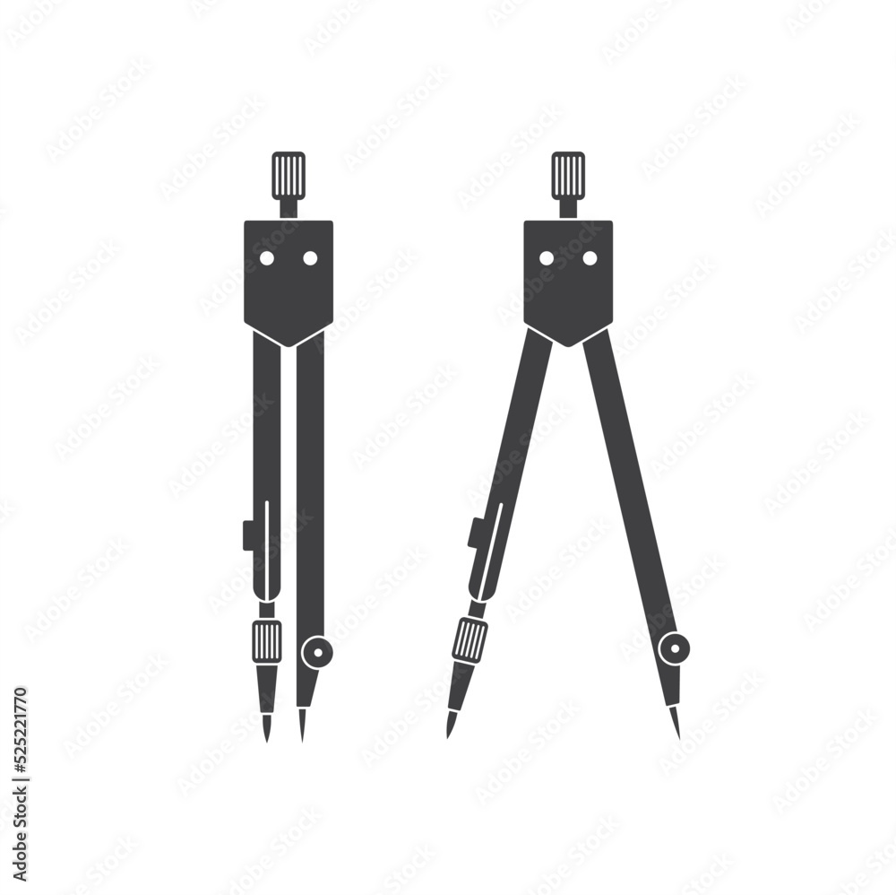 illustration of compass geometry, vector art. illustration of compass geometry, vector art.