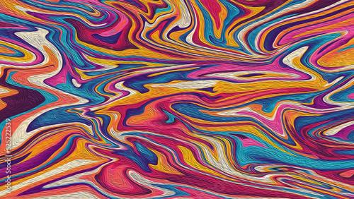 Abstract background wallpaper with colorful liquid motifs and detailed texture canvas