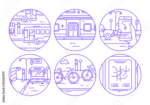 Urban mobility, public transportation, city
