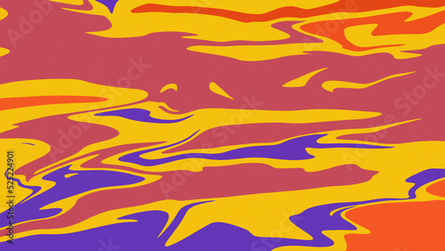 Background wallpaper liquid orange color abstract with texture canvas motif. hand draw oil paint