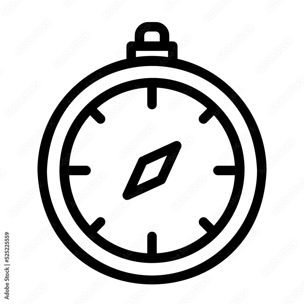 compass line icon compass line icon