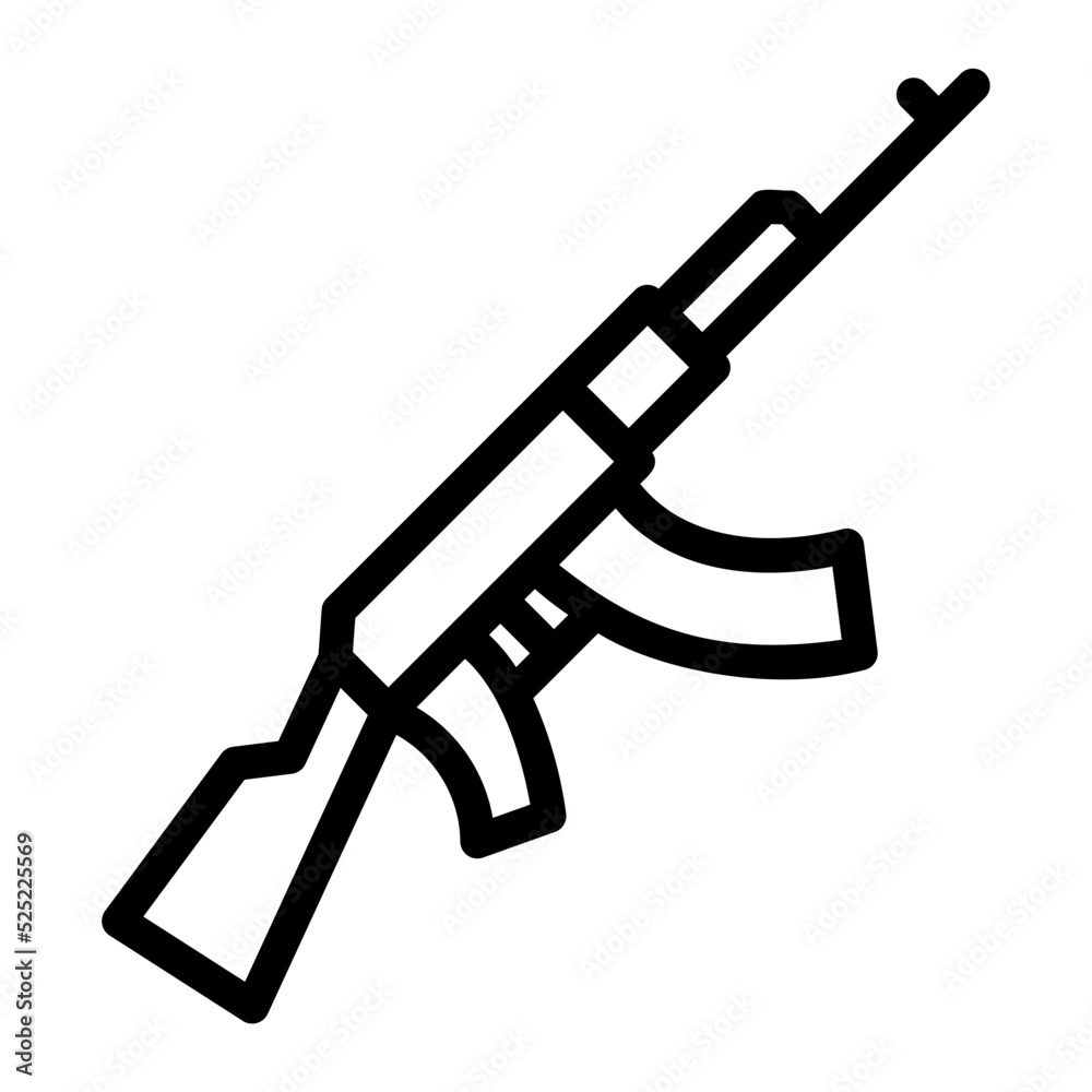 gun line icon gun line icon