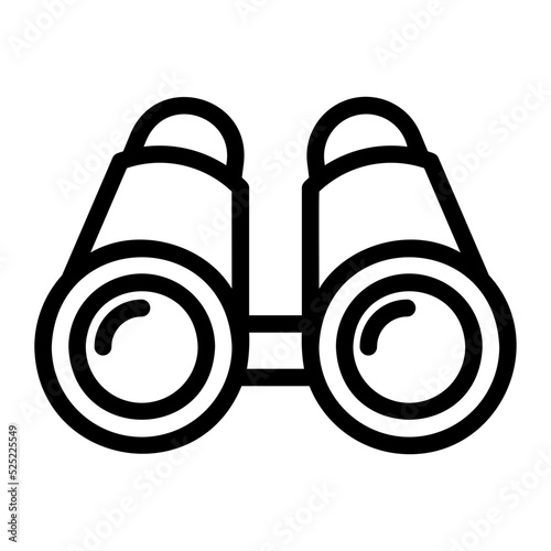 binoculars line icon