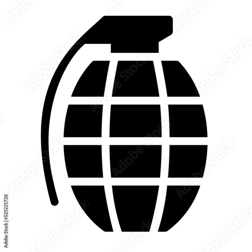 grenade glyph icon