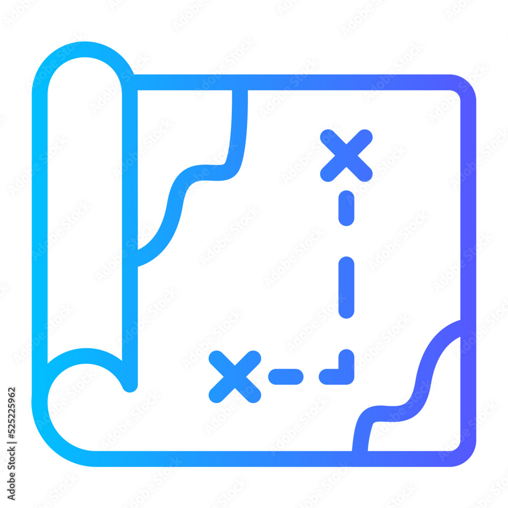 map gradient icon map gradient icon