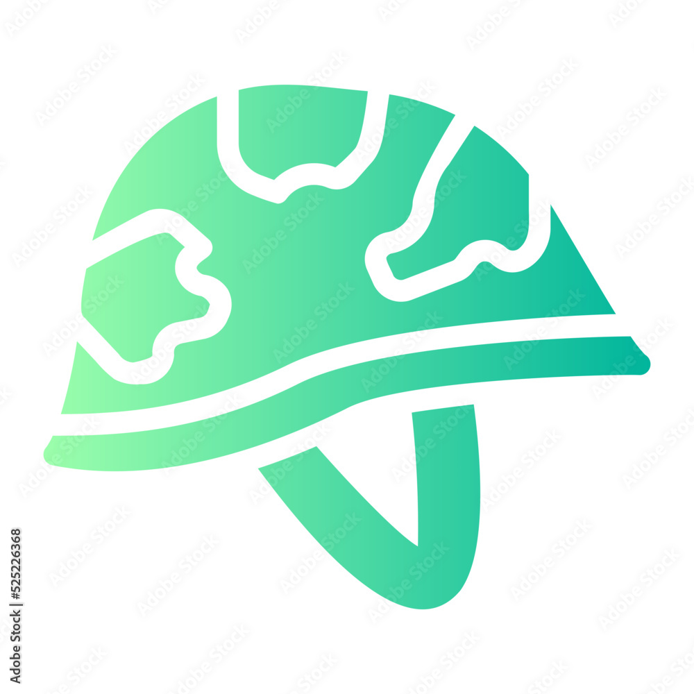 helmet gradient icon