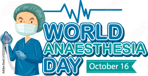 World Anaesthesia Day Logo Concept