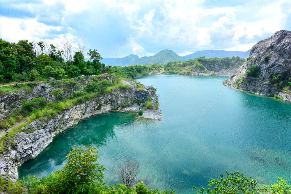 Blue Lagoon, the Emerald Pool at Phu Pha Man, the grand canyon of Khon Kaen. New attractions are gaining popularity with tourists. Mining, Quarry