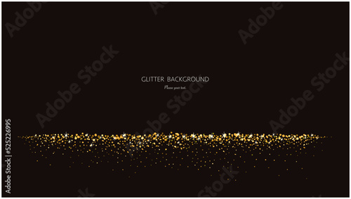 キラキラ輝く光の粉-手描きの背景素材
