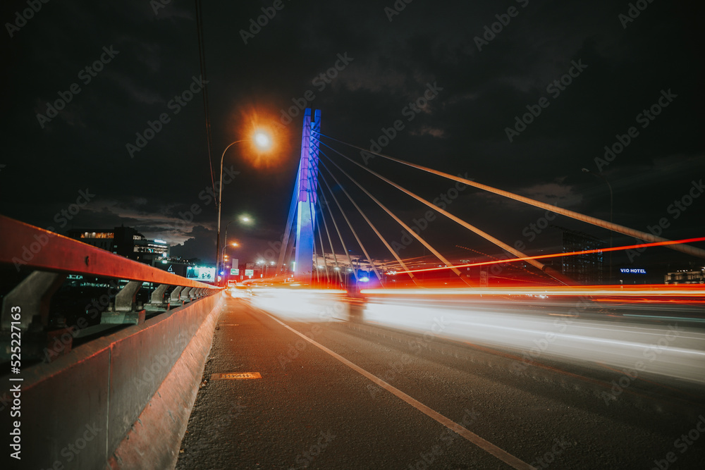 Bandung bridge at night Bandung bridge at night