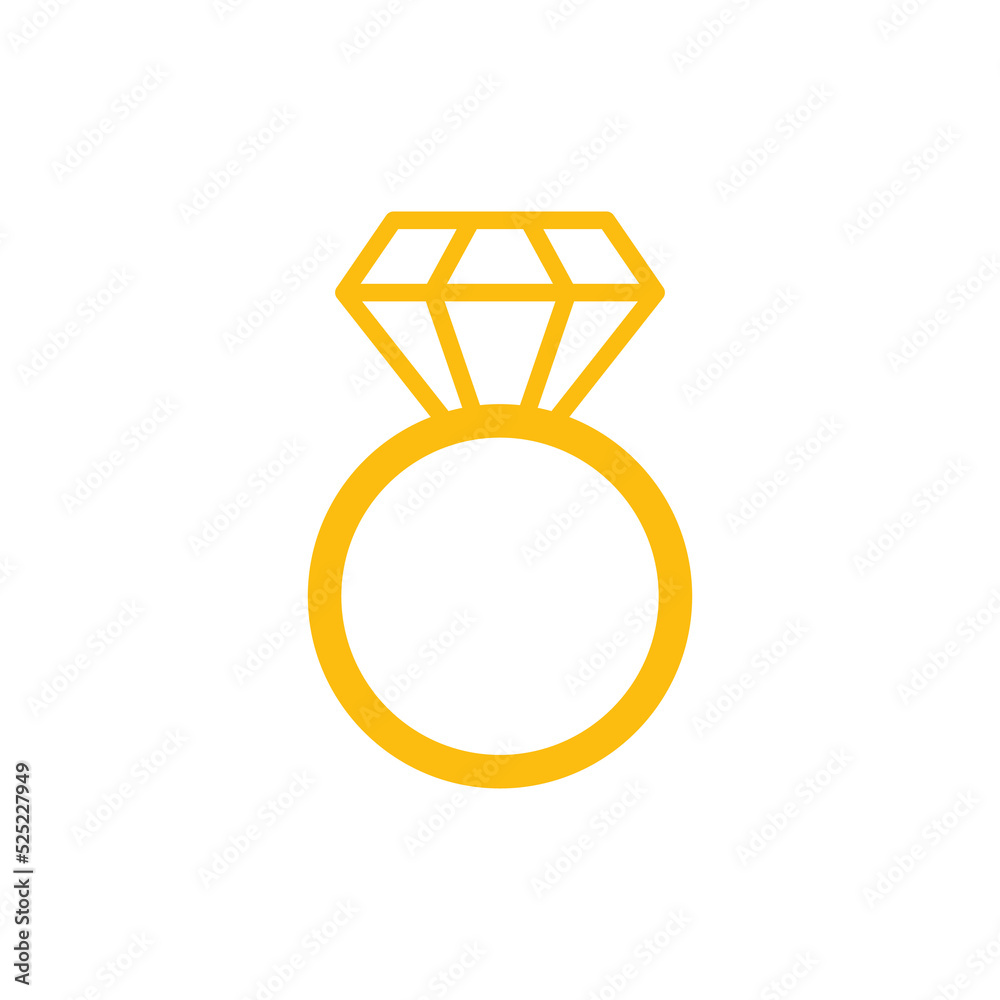 Vector diamond ring Two gold rings are related on the day of the wedding. Vector diamond ring Two gold rings are related on the day of the wedding.