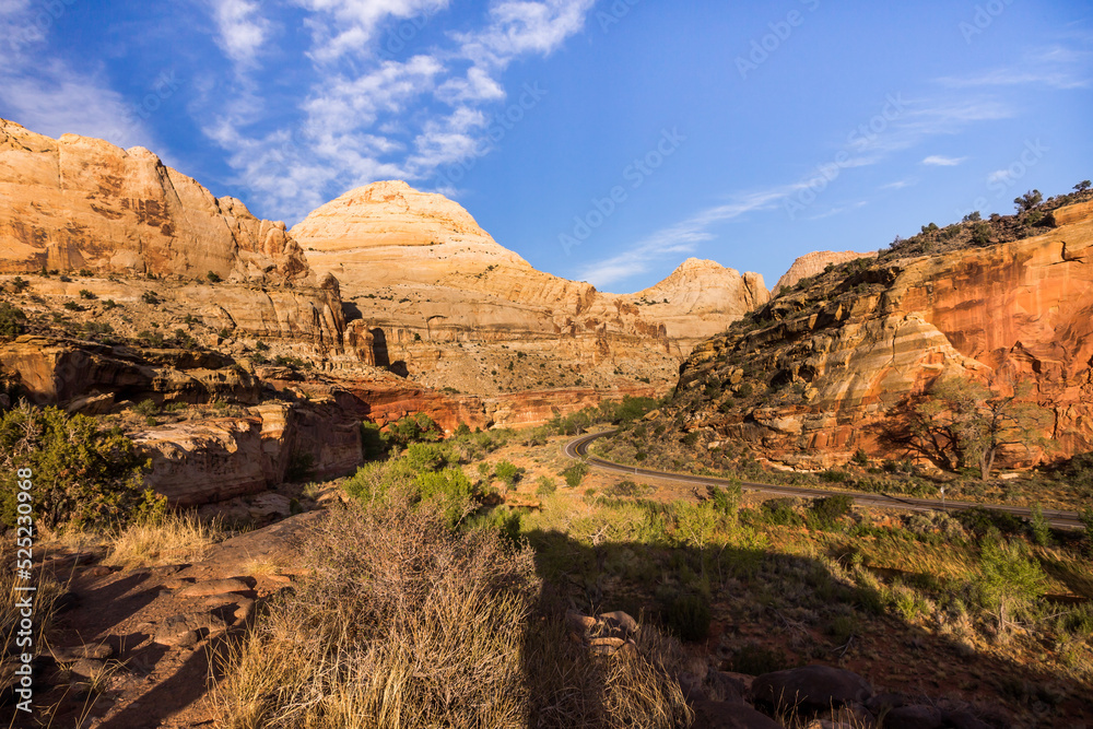 Beautiful landscape in the Capitol Reef National Park in Utah, USA