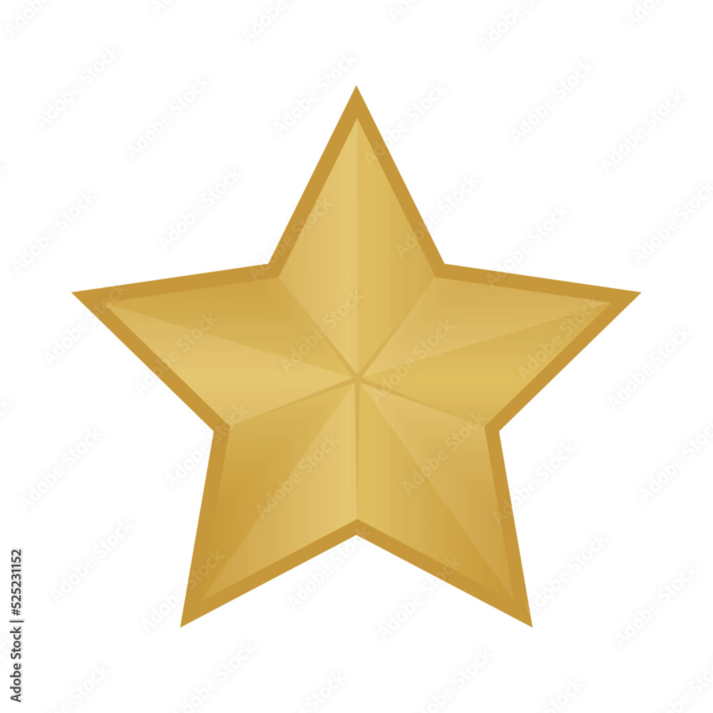 Obraz premium gold design star