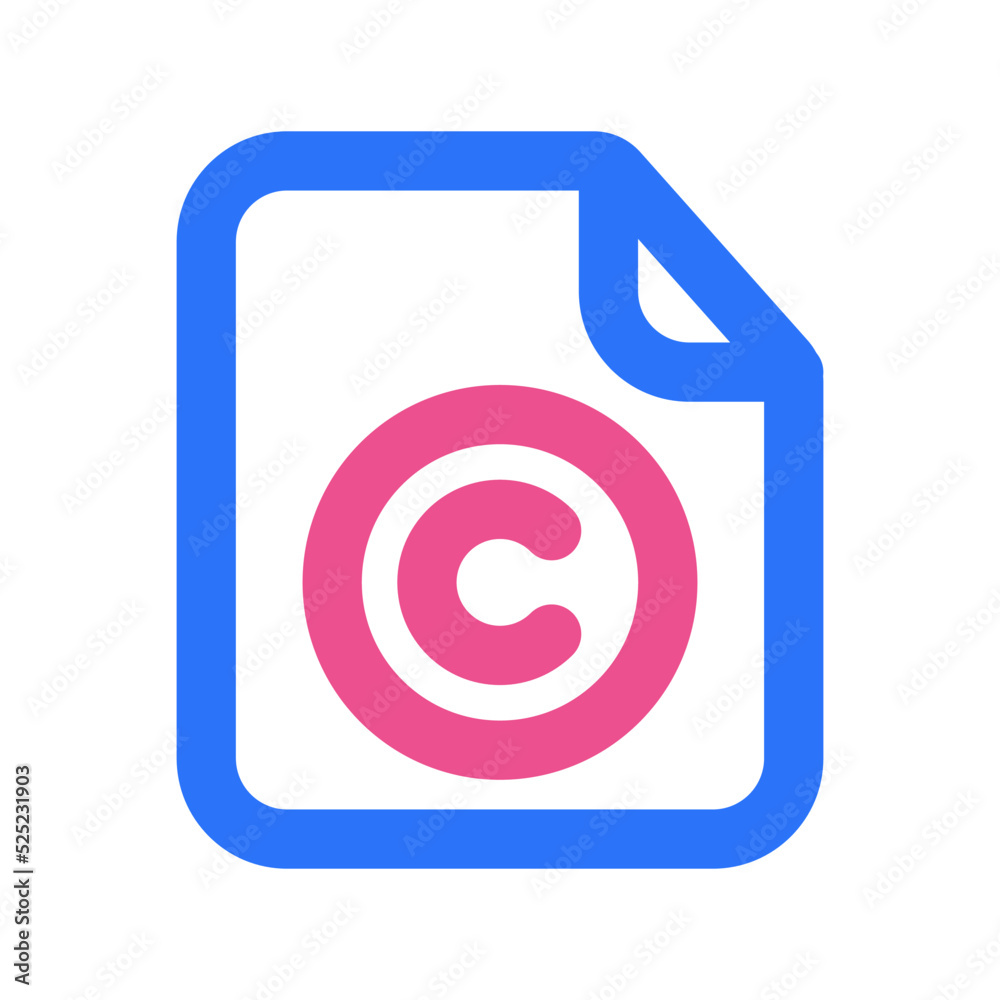 Licensed Files Icon Two Tone Color Licensed Files Icon Two Tone Color