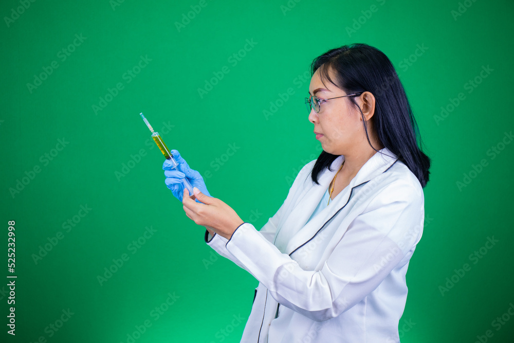 doctor who examines with syringe