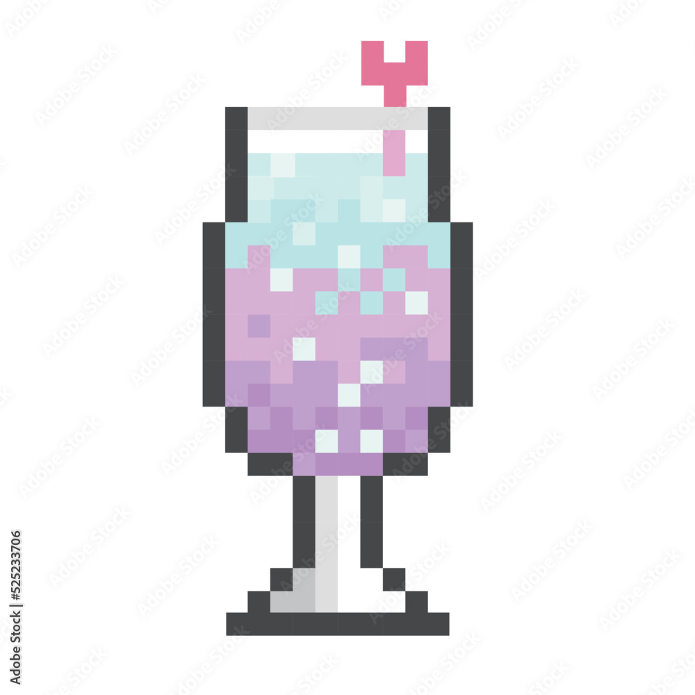 ドット絵のフルーツカクテル ドット絵のフルーツカクテル