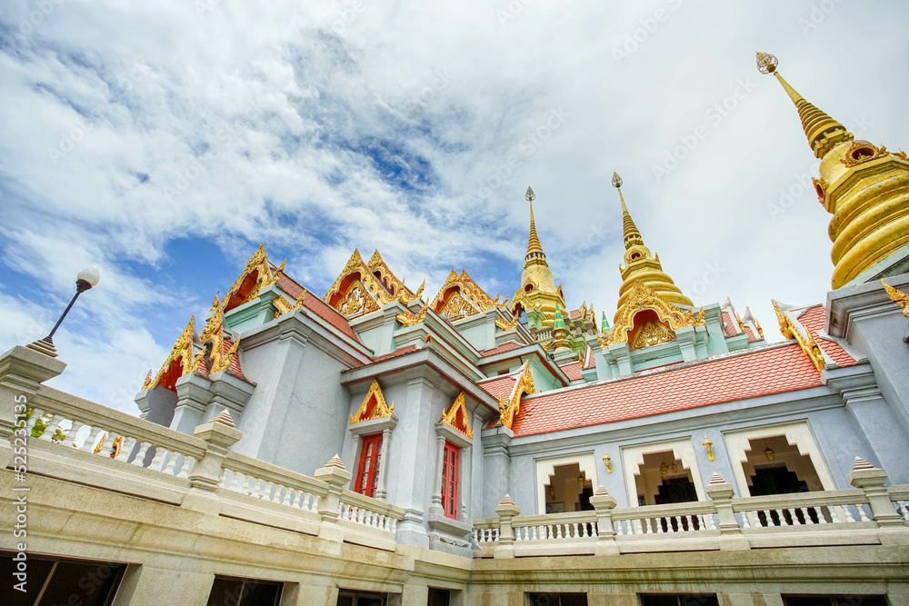 Fototapeta premium Phra Mahathat Chedi Phakdee Prakat in Prachuap Khiri Khan, Thailand.