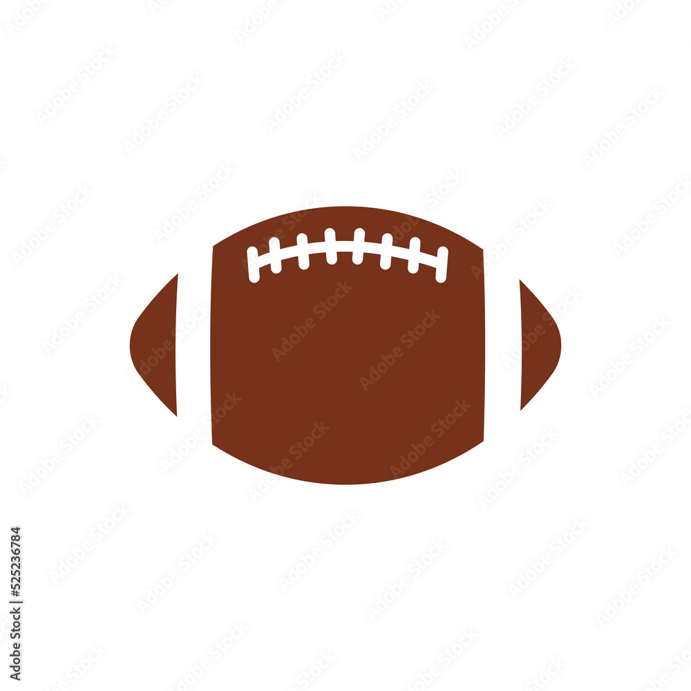Vector pattern design oval ball in sports american football popular