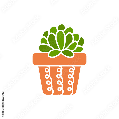 Vector cactus in potted plant. Cactus A variety of succulent plants that are popular to grow