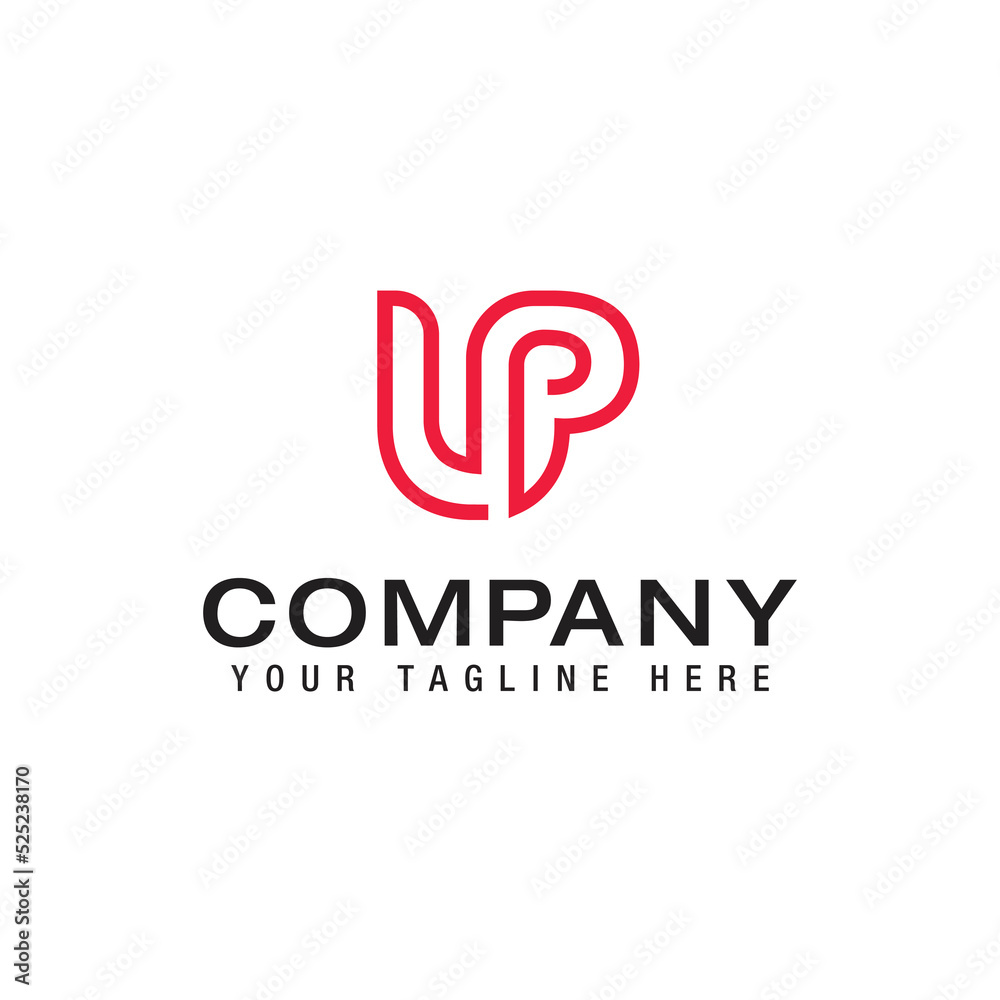 UP PU P Abstract initial monogram letter alphabet logo design template UP PU P Abstract initial monogram letter alphabet logo design template