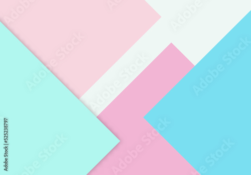 Colorful of Soft Pink, purple and Blue Paper Cut Background with Copy Space for Text