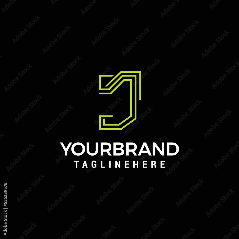 letter J tech logo with gradient blue color good for technology company vector template letter J tech logo with gradient blue color good for technology company vector template