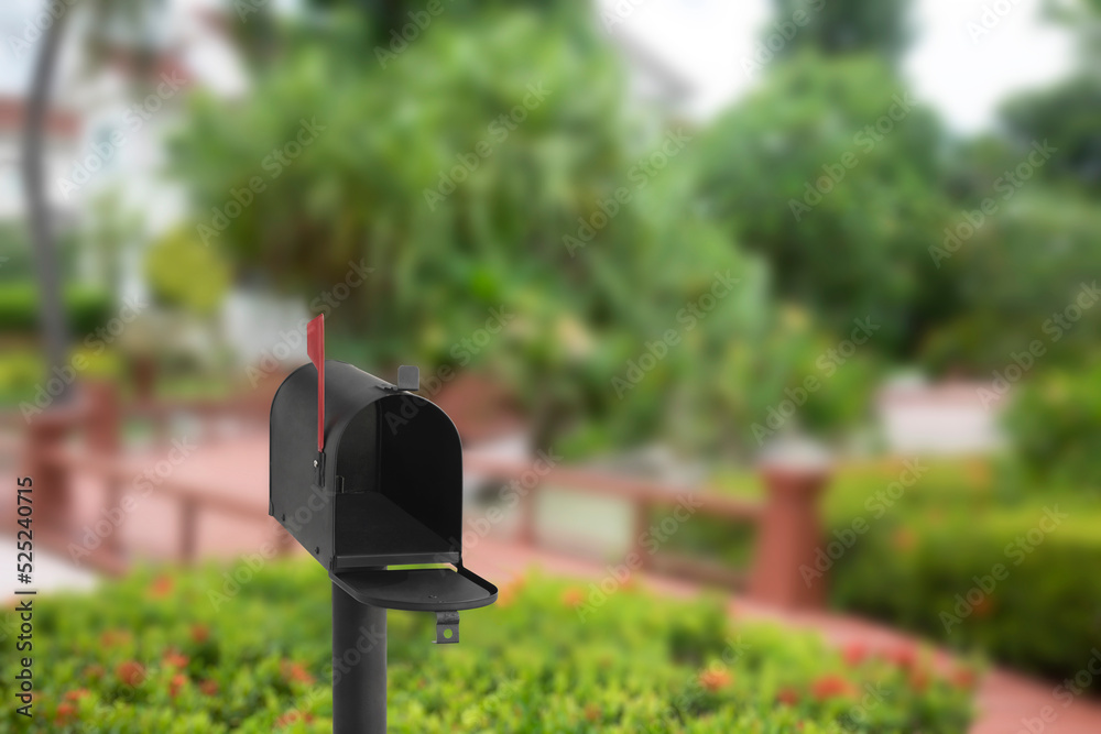 Retro mailbox at the entrance of a house. Retro mailbox at the entrance of a house.