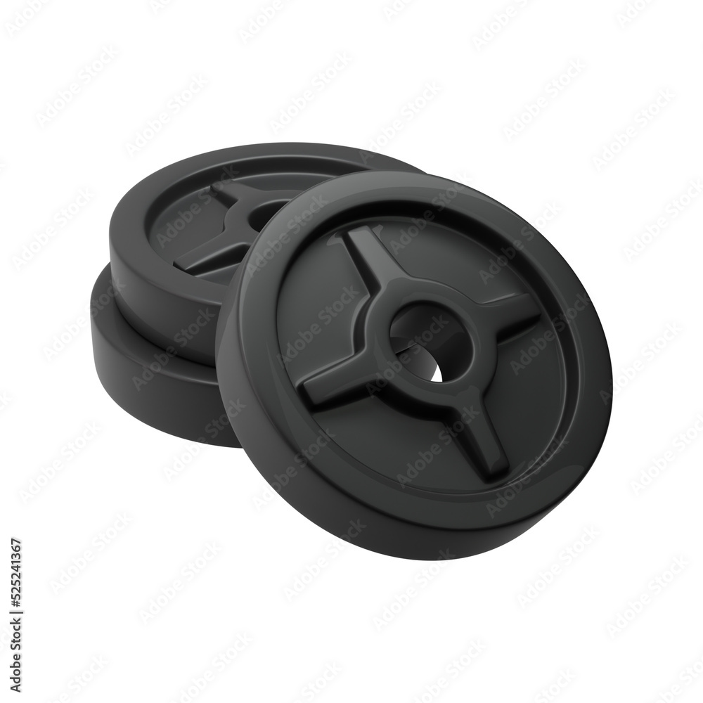 Obraz premium Set of weight plate for barbell